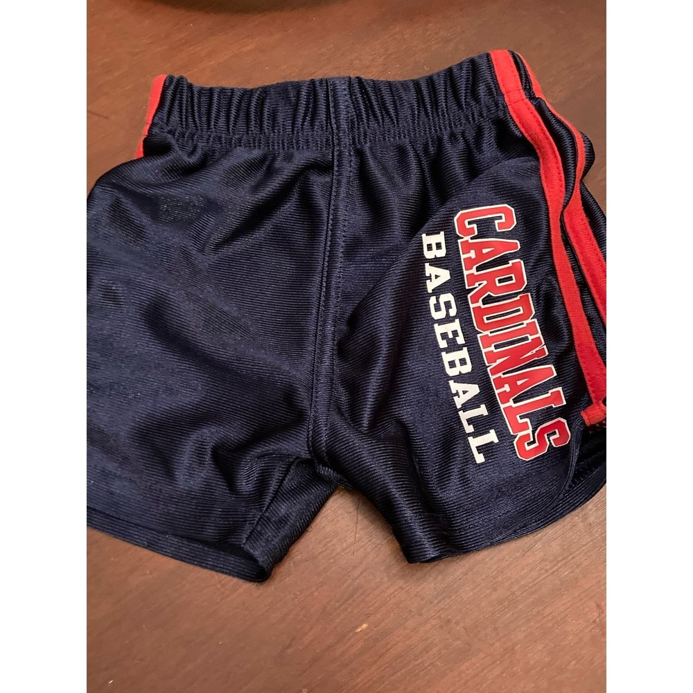 Cardinal baseball infant shorts size 3 months